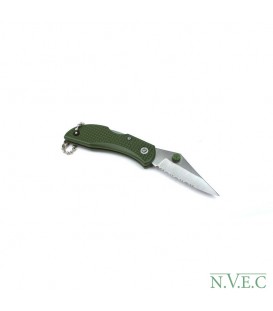 Нож складной Ganzo G623S (длина: 110мм, лезвие: 45мм, сатин), зелёный