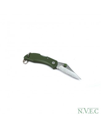Нож складной Ganzo G623S (длина: 110мм, лезвие: 45мм, сатин), зелёный