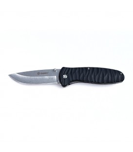 Нож складной Ganzo G6252 (длина: 210мм, лезвие: 89мм, сатин), черный