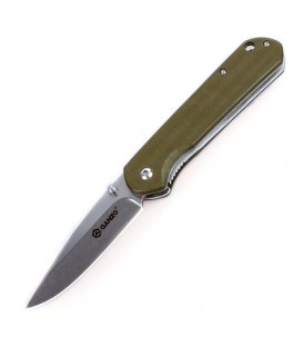 Нож складной Ganzo G6801 (длина: 205мм, лезвие: 85мм, сатин), зеленый