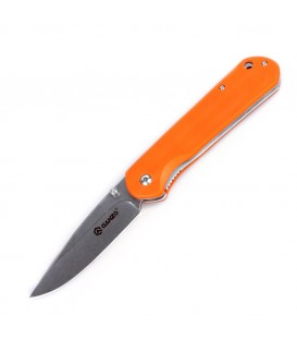 Нож складной Ganzo G6801 (длина: 205мм, лезвие: 85мм, сатин), оранжевый