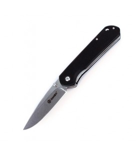 Нож складной Ganzo G6801 (длина: 205мм, лезвие: 85мм, сатин), черный