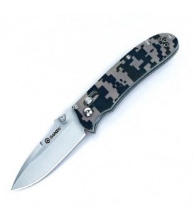 Нож складной Ganzo G704 (длина: 206мм, лезвие: 90мм, сатин), камуфляж