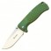 Нож складной Ganzo G722 (длина: 210мм, лезвие: 90мм, сатин), зеленый
