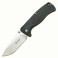 Нож складной Ganzo G722 (длина: 210мм, лезвие: 90мм, сатин), черный