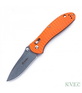 Нож складной Ganzo G7392P (длина: 205мм, лезвие: 87мм, сатин), оранжевый