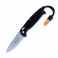 Нож складной Ganzo G7412-WD2-WS (длина: 205мм, лезвие: 89мм, сатин), черное дерево