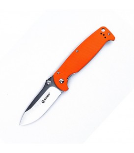 Нож складной Ganzo G742-1 (длина: 207мм, лезвие: 89мм, сатин), оранжевый