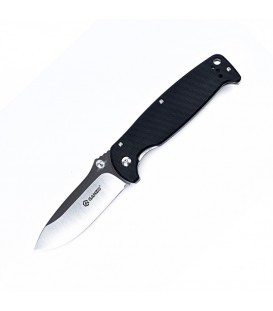 Нож складной Ganzo G742-1 (длина: 207мм, лезвие: 89мм, сатин), черный