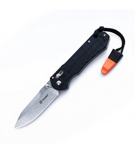 Нож складной Ganzo G7452P-WS (длина: 210мм, лезвие: 90мм, сатин), черный