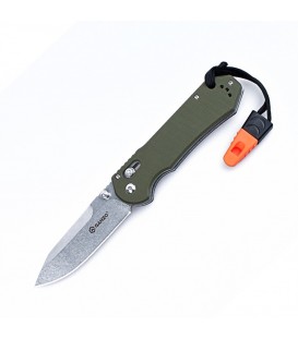 Нож складной Ganzo G7452-WS (длина: 210мм, лезвие: 90мм, сатин), зеленый