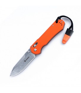 Нож складной Ganzo G7452-WS (длина: 210мм, лезвие: 90мм, сатин), оранжевый