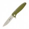 Нож складной Ganzo G728 (длина: 210мм, лезвие: 89мм, сатин), зеленый