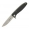 Нож складной Ganzo G728 (длина: 210мм, лезвие: 89мм, сатин), черный