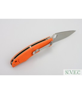 Нож складной Ganzo G732 (длина: 215мм, лезвие: 95мм, сатин), оранжевый