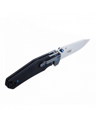 Нож складной Ganzo G7491 (длина: 205мм, лезвие: 87мм, сатин), черный