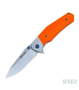 Нож складной Ganzo G7492 (длина: 205мм, лезвие: 87мм, сатин), оранжевый