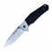 Нож складной Ganzo G7492 (длина: 205мм, лезвие: 87мм, сатин), черный