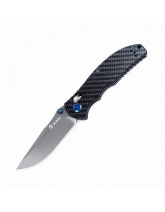 Нож складной Ganzo G7503-CF (длина: 210мм, лезвие: 89мм, сатин), черный