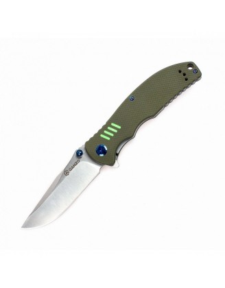 Нож складной Ganzo G7511 (длина: 210мм, лезвие: 89мм, сатин), зеленый