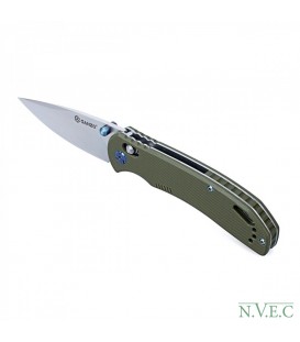 Нож складной Ganzo G7531 (длина: 200мм, лезвие: 89мм, сатин), зеленый