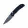 Нож складной Ganzo G7533 (длина: 210мм, лезвие: 89мм, сатин), черный