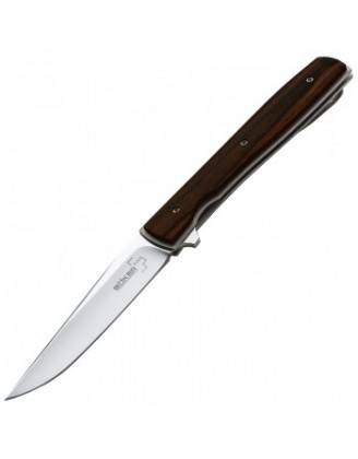 Нож складной Boker Plus Urban Trapper Cocobolo (длина: 196мм, лезвие: 87мм, сатин), рукоять дерево