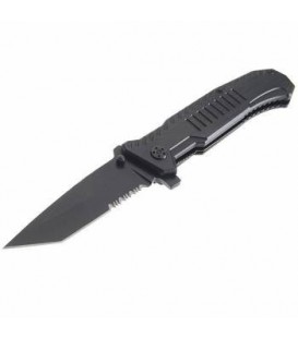 Нож складной BOKER с зажимом и зубом пилы (полная длина 22см, длина лезвия 9.5см)