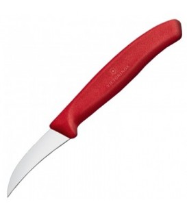 Нож бытовой, кухонный Victorinox SwissClassic Shaping (лезвие: 60мм), красный 6.7501