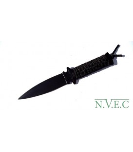 Нож метательный Eagle 201b (длина: 220мм, лезвие: 110мм, черное), в ножнах