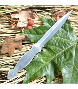 Нож метательный KN-04 в ножнах (полная длин 22см, длина лезвия 10.5см), серебристый