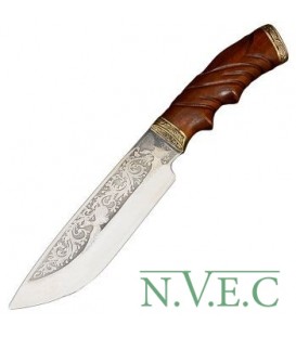 Нож эксклюзивный Спутник "Удачная Охота" (длина: 30cm, лезвие: 17cm) (без ножен)