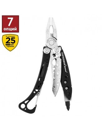 Мультиинструмент LEATHERMAN Skeletool - DAMASCUS, синтетический чехол, картонная коробка 832422 Мультиинструмент LEATHERMAN Skeletool - DAMASCUS, синтетический чехол, картонная коробка 832422