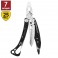 Мультиинструмент LEATHERMAN Skeletool - DAMASCUS, синтетический чехол, картонная коробка 832422
