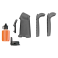 Пистолетная рукоятка MIAD® GEN 1,1 Grip Kit - TYPE 2 - Stealth Gray (MAG521-GRY)