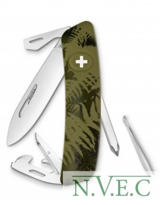 Нож Swiza C04, хаки silva, 11 ф., отвертка (KNI.0040.2050)