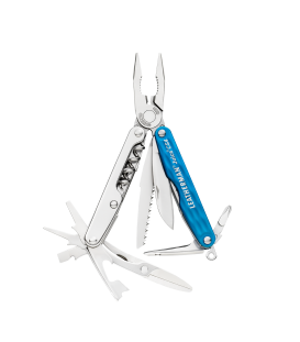 Мультитул LEATHERMAN Juice CS4- Columbia Blue, кож. чехол, карт. коробка (831938)