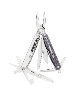 Мультитул LEATHERMAN Juice CS4- GRANITE GRAY, кож. чехол, карт. коробка (831940)