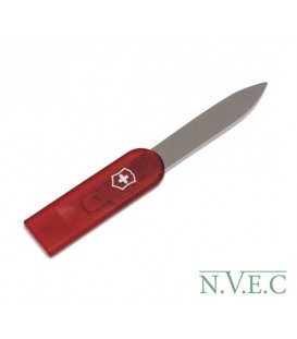Нож для бумаги Victorinox Swiss Card, красный прозррачный A.6510.T