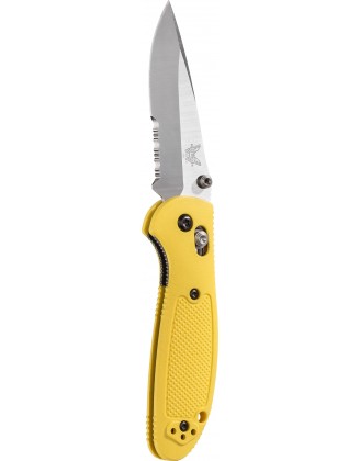 Нож Benchmade "Pardue Griptilian Mini", полусерейтор, желтый (556S-YEL) Нож Benchmade "Pardue Griptilian Mini", полусерейтор, желтый (556S-YEL)