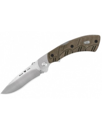 Нож Buck Open Season® Folding Skinner, green micarta 557ODS