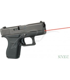 Лазерный целеуказатель LaserMax втроенный для Glock 43, красный (LMS-G43)