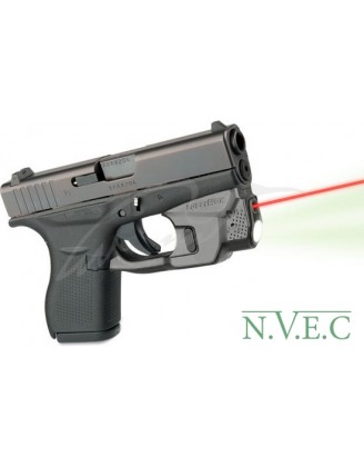 Лазерный целеуказатель LaserMax для Glock 42, 43 на скобу, с фонарем, красный (CF-G4243-C-R)