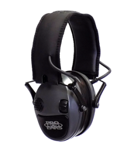 Наушники активные Pro Ears Silver 22, NRR22dB, стерео, мягк.обод, регулятор - ролик, 2xAAA, серо-черные, 450гр.