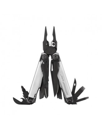 Мультиинструмент LEATHERMAN Surge BLACK&SILVER, чехол MOLLE, картоная коробка (832462)