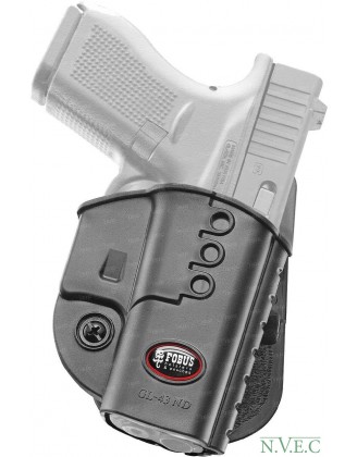 Кобура Fobus для Glock 43 с поясным фиксатором, под левую руку
