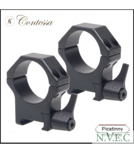 Быстросъемные кольца Contessa на Weaver D26mm BH126mm (SPP01/D/SR пара) сталь