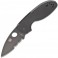 Нож Spyderco Efficent Black Blade, полусеррейтор C216GPSBBK