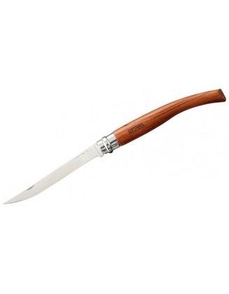 Нож Opinel серии Slim №10, филейный, клинок 10см., нержавеющая сталь, зеркальная полировка, рукоять-падук