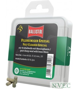 Патч для чистки Ballistol войлочный специальный .17 60шт/уп